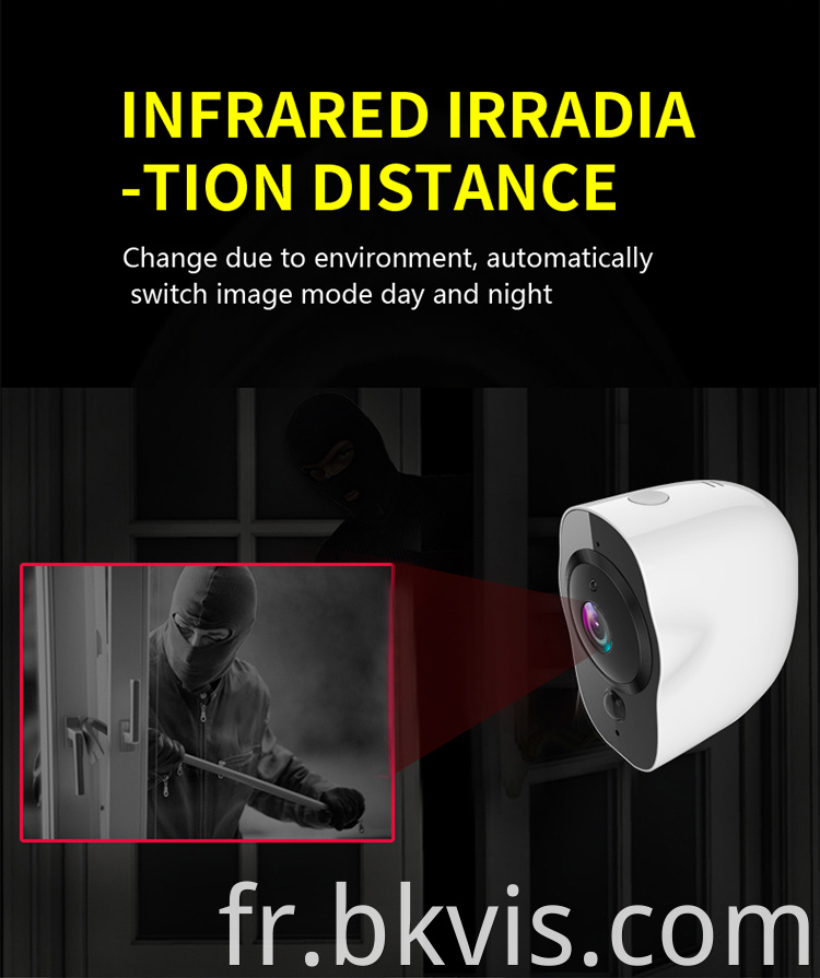Intruder Detector Camera PIR infrarouge Vision nocturne complète HD VOCIALE À 2 voies Talk Smart Home Security Monitoring CCTV Webcam